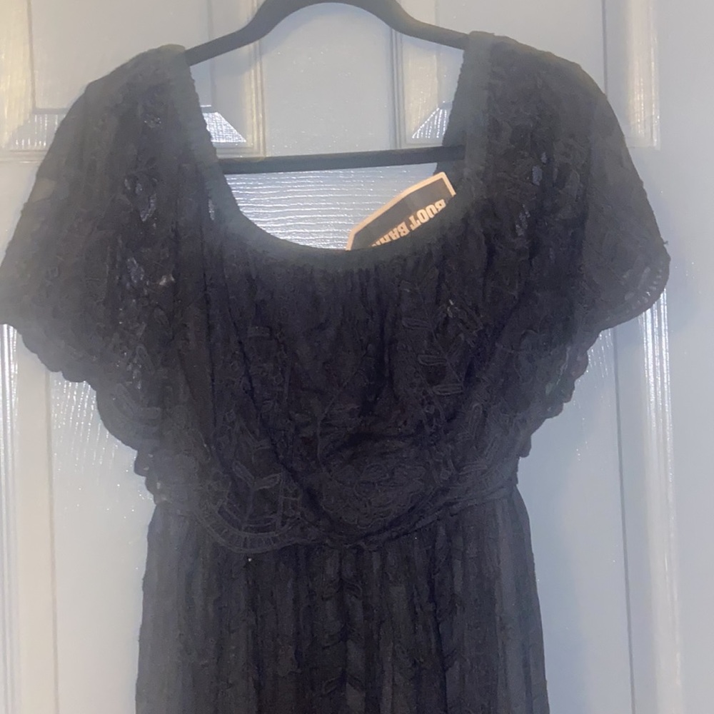 Black Lacy off the shoulder dress